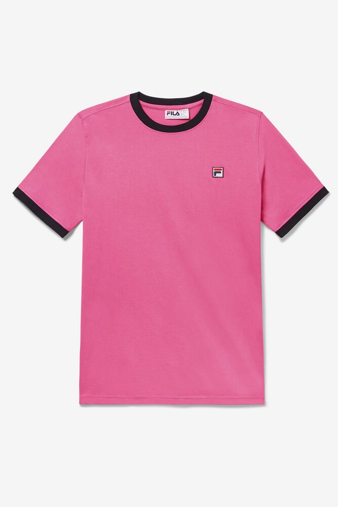 Fila Marconi Ringer T-Shirt Pink - Mens - 16320OGWV